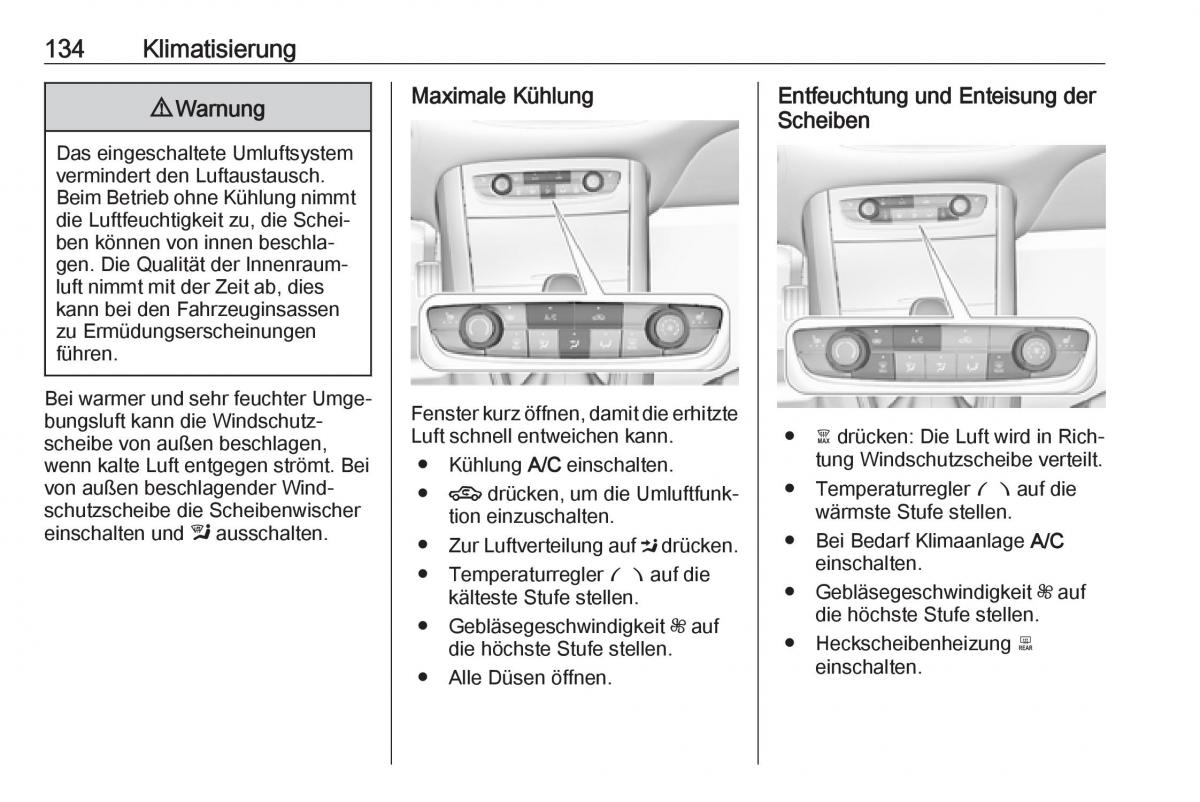 Opel Grandland X Handbuch / page 136