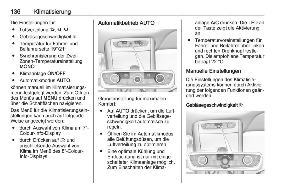 Opel Grandland X Handbuch / page 138