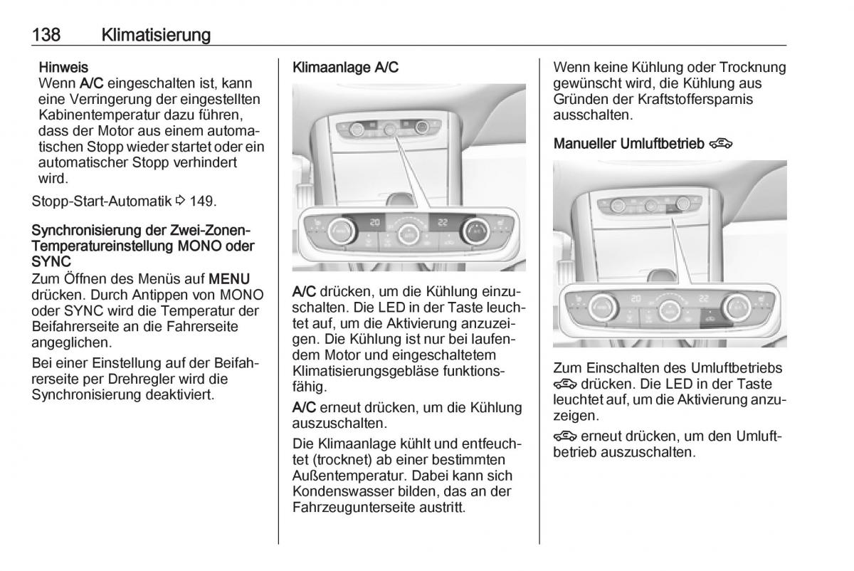 Opel Grandland X Handbuch / page 140