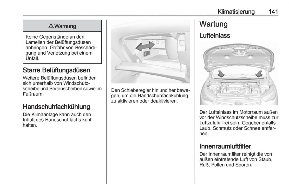 Opel Grandland X Handbuch / page 143