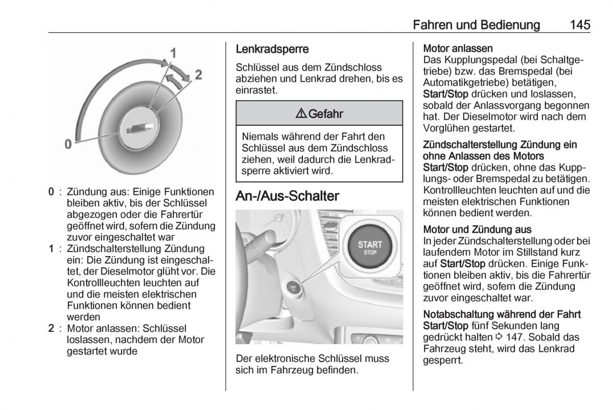 Opel Grandland X Handbuch / page 147