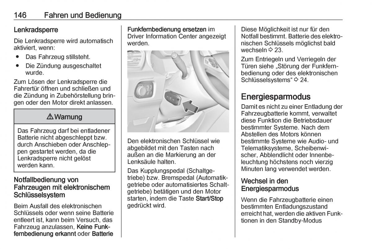 Opel Grandland X Handbuch / page 148