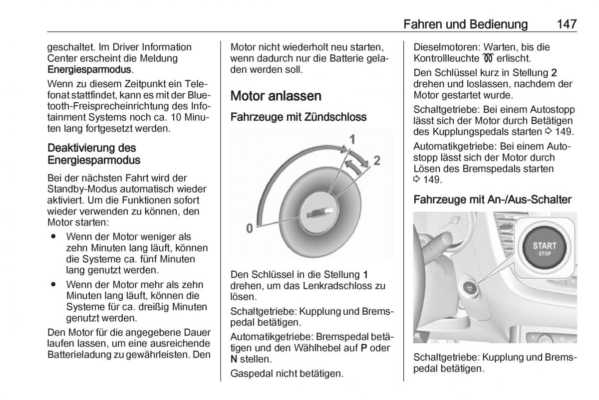 Opel Grandland X Handbuch / page 149