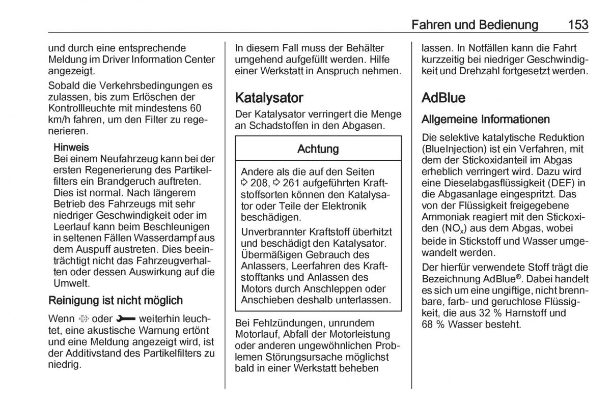 Opel Grandland X Handbuch / page 155