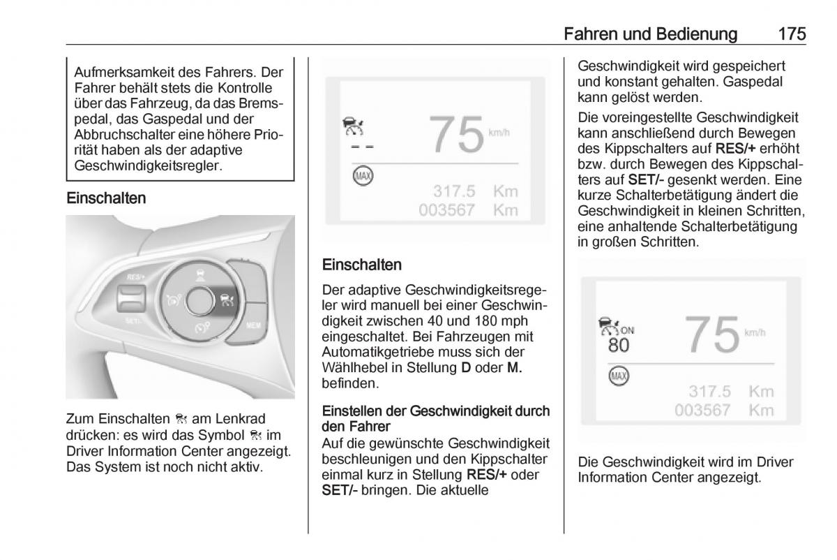 Opel Grandland X Handbuch / page 177