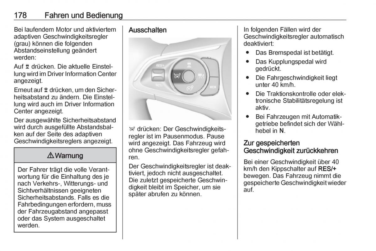 Opel Grandland X Handbuch / page 180