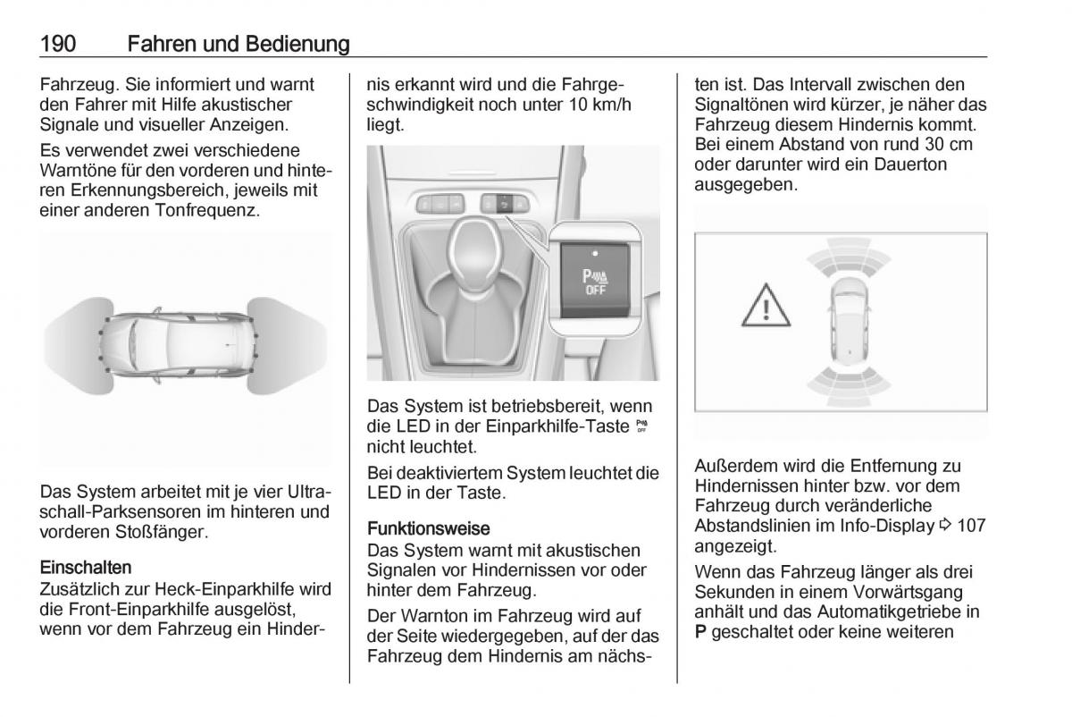 Opel Grandland X Handbuch / page 192