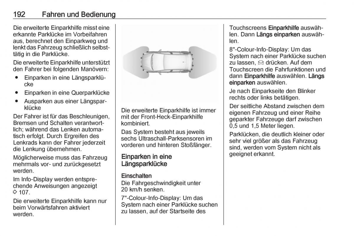 Opel Grandland X Handbuch / page 194