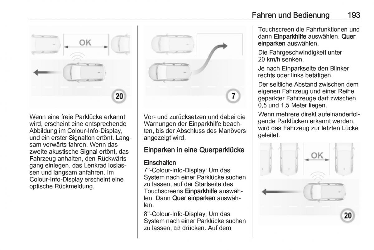 Opel Grandland X Handbuch / page 195