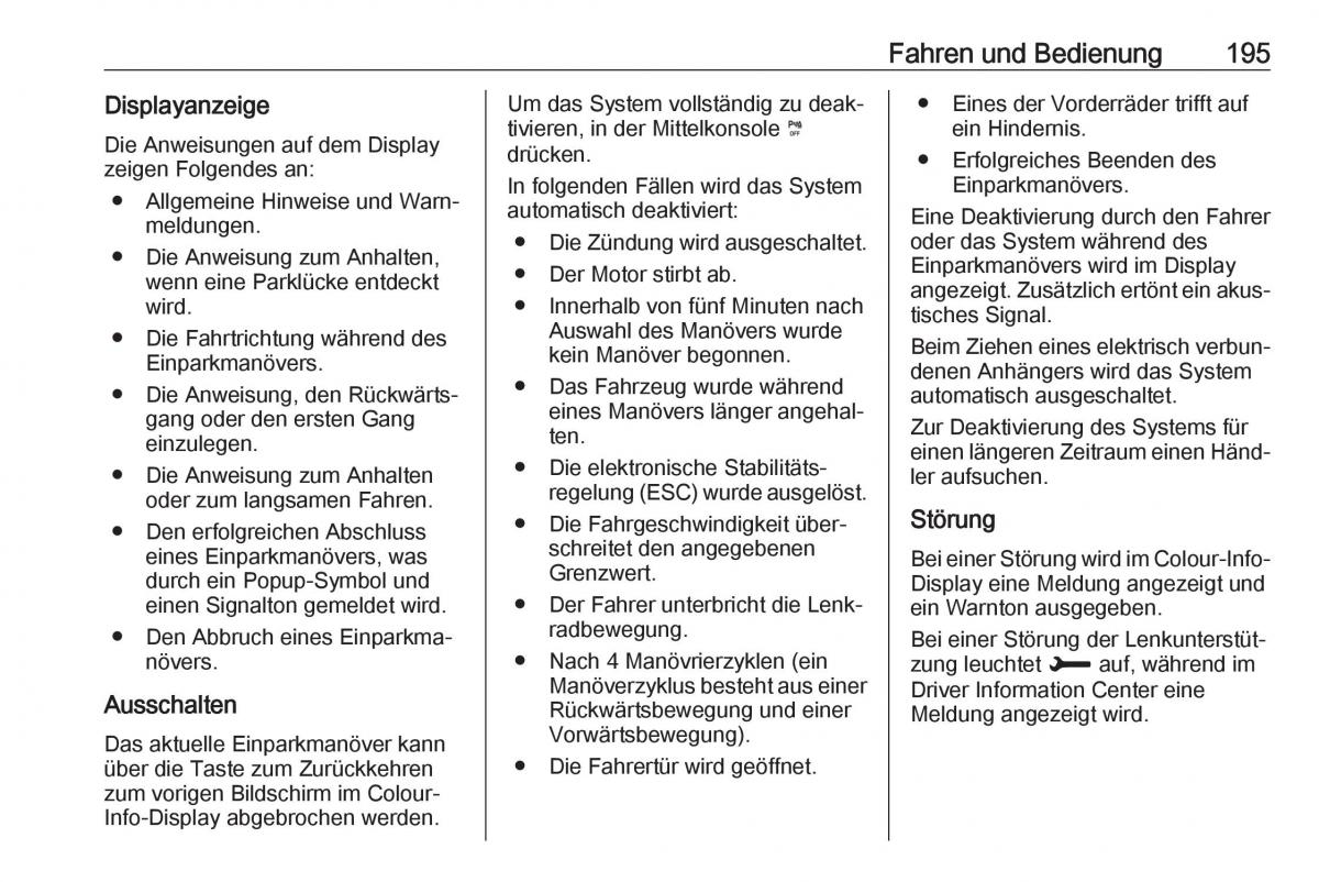 Opel Grandland X Handbuch / page 197