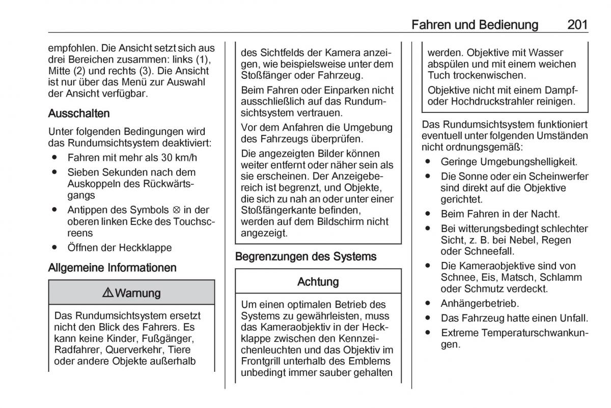 Opel Grandland X Handbuch / page 203