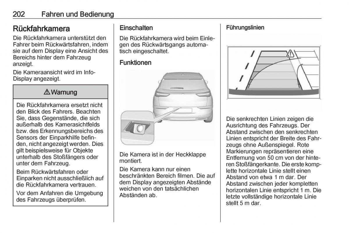 Opel Grandland X Handbuch / page 204