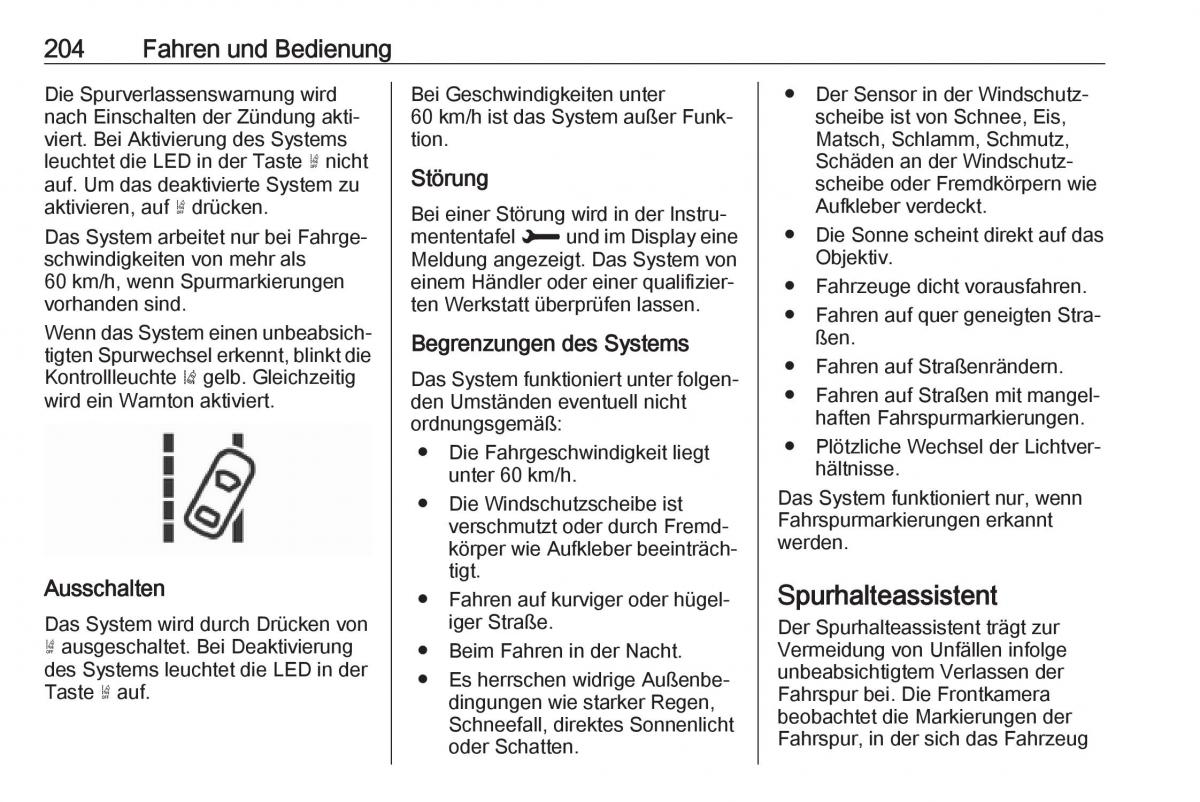 Opel Grandland X Handbuch / page 206