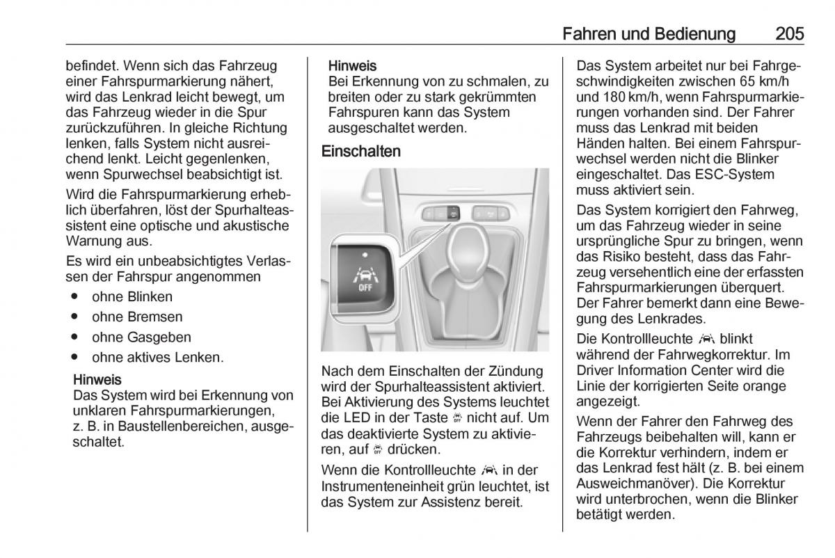 Opel Grandland X Handbuch / page 207