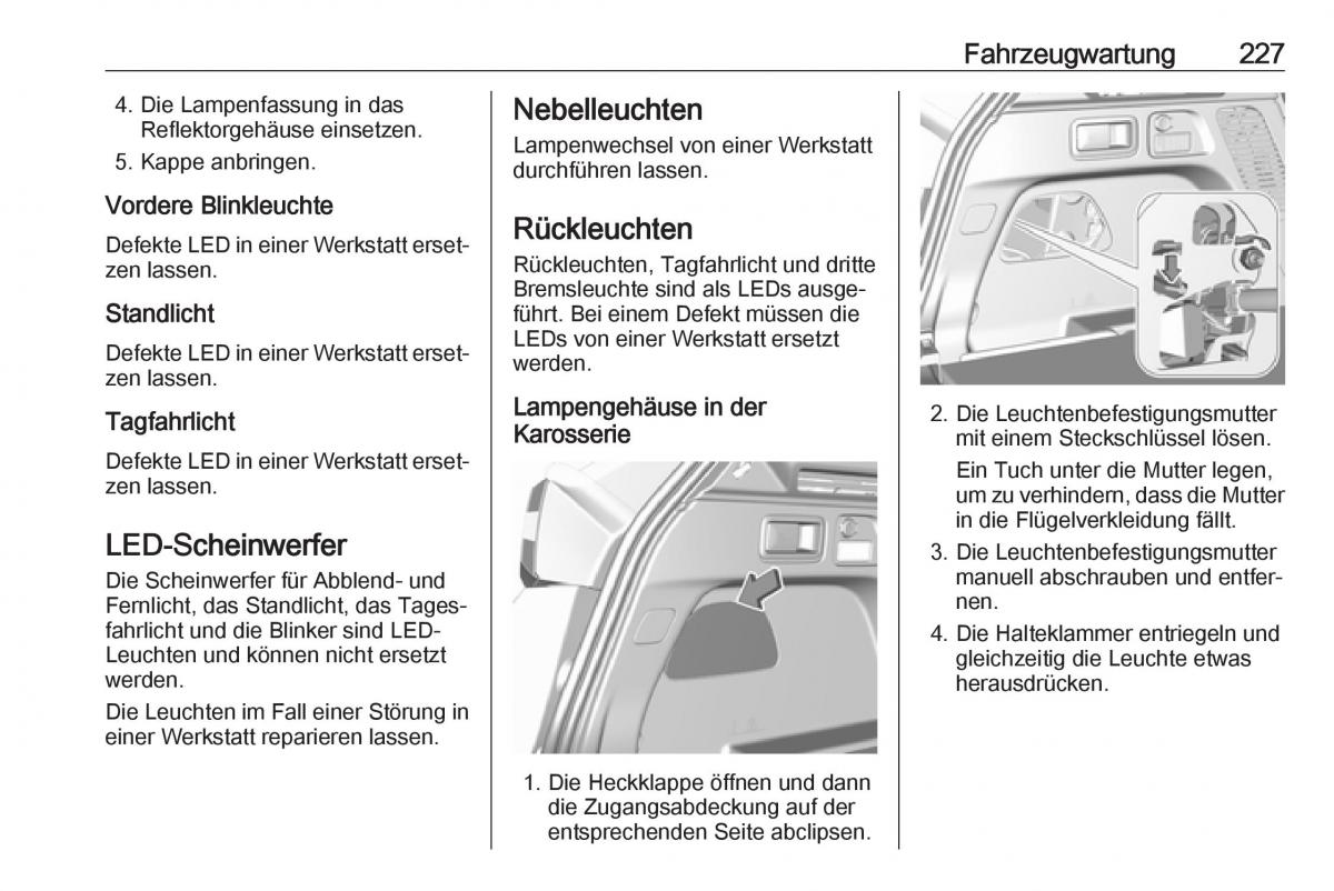 Opel Grandland X Handbuch / page 229