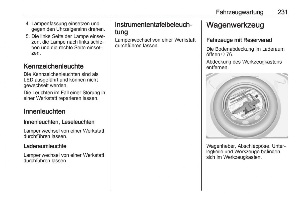 Opel Grandland X Handbuch / page 233