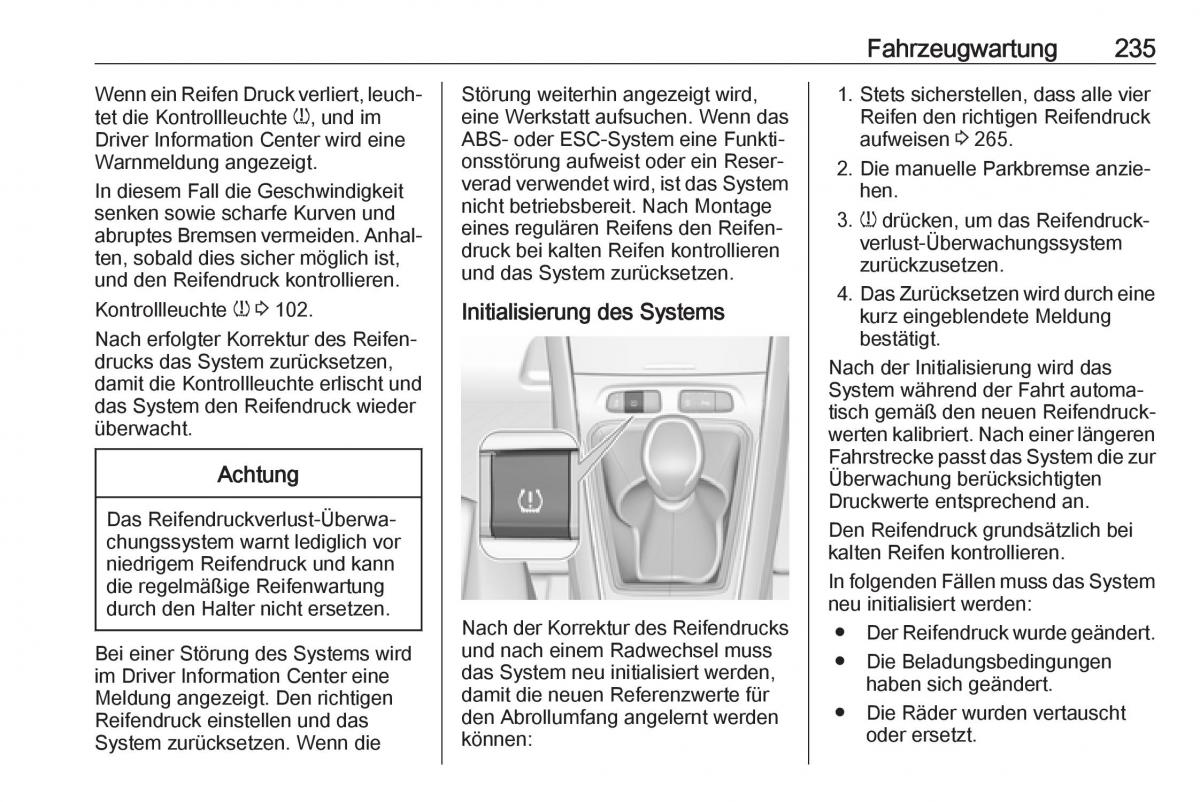 Opel Grandland X Handbuch / page 237