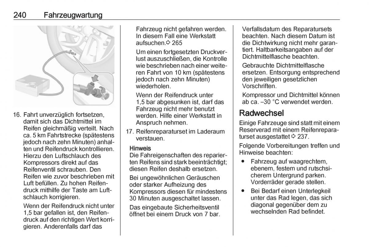 Opel Grandland X Handbuch / page 242