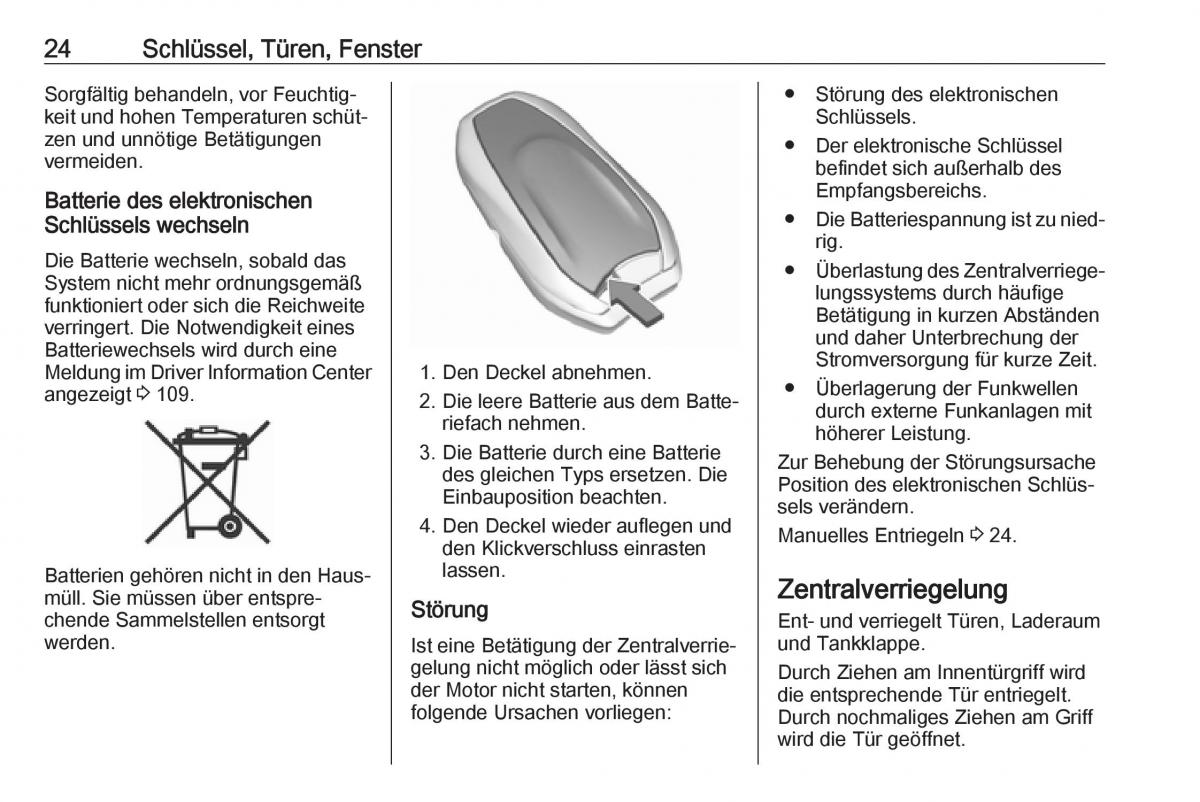 Opel Grandland X Handbuch / page 26