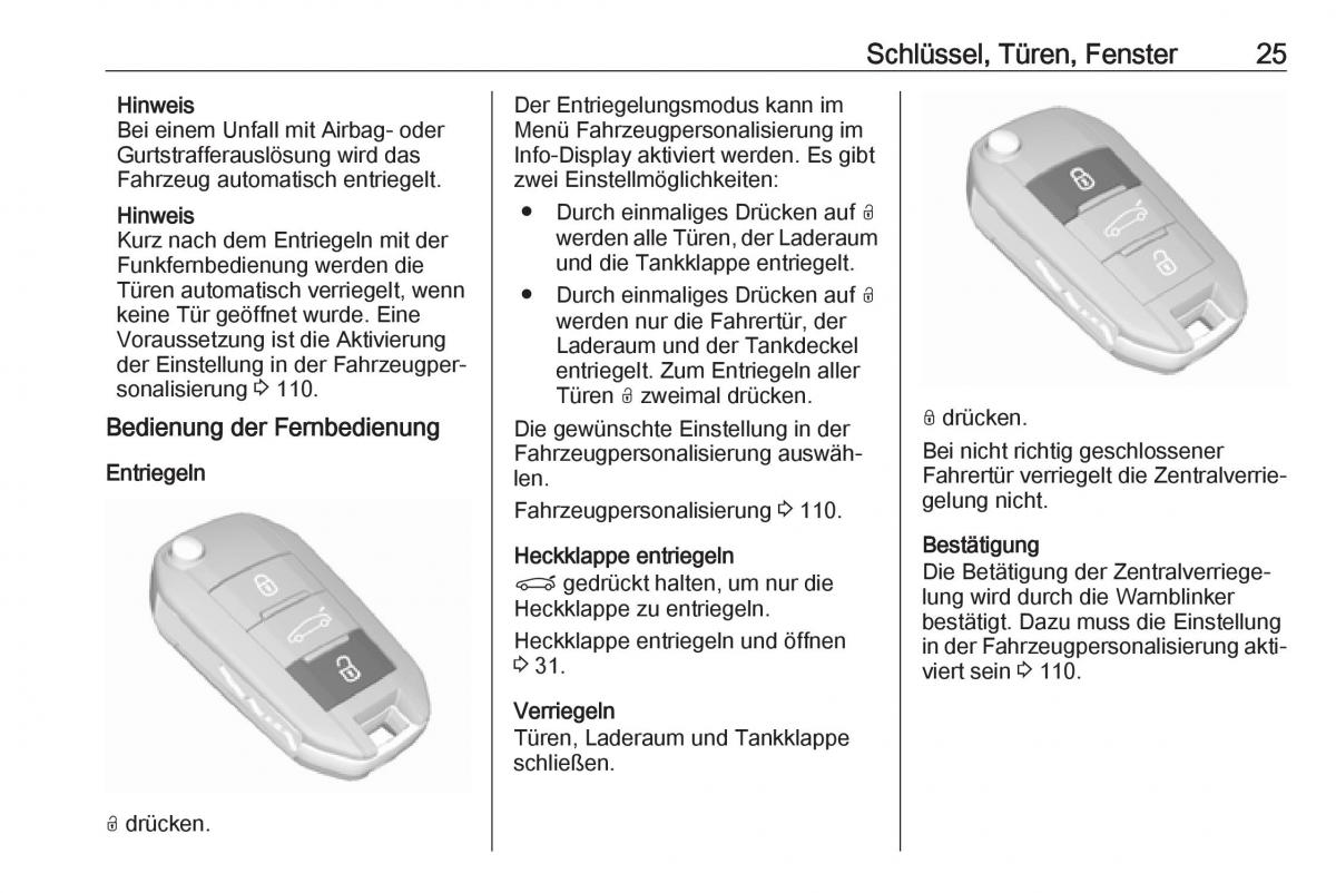 Opel Grandland X Handbuch / page 27