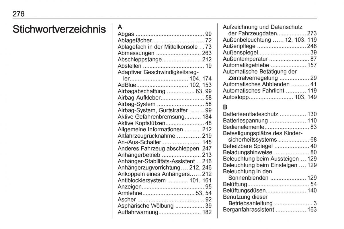 Opel Grandland X Handbuch / page 278