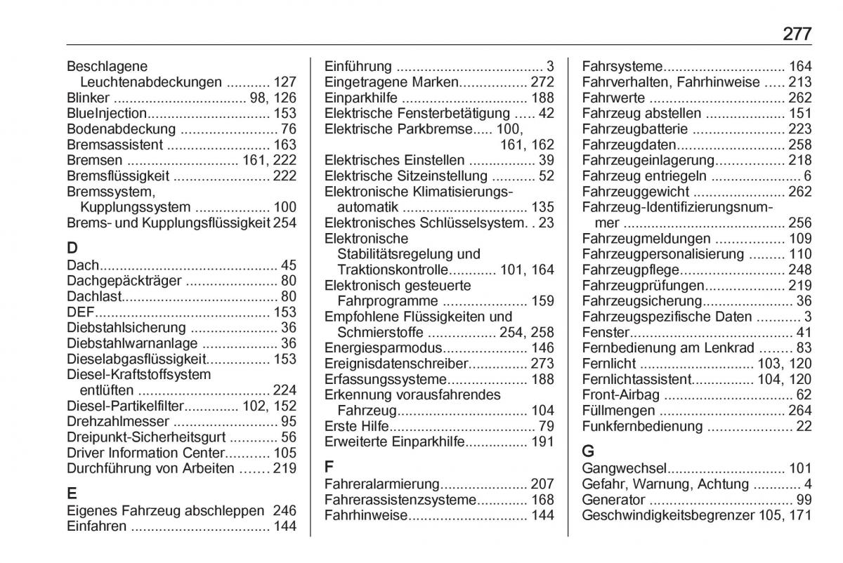 Opel Grandland X Handbuch / page 279