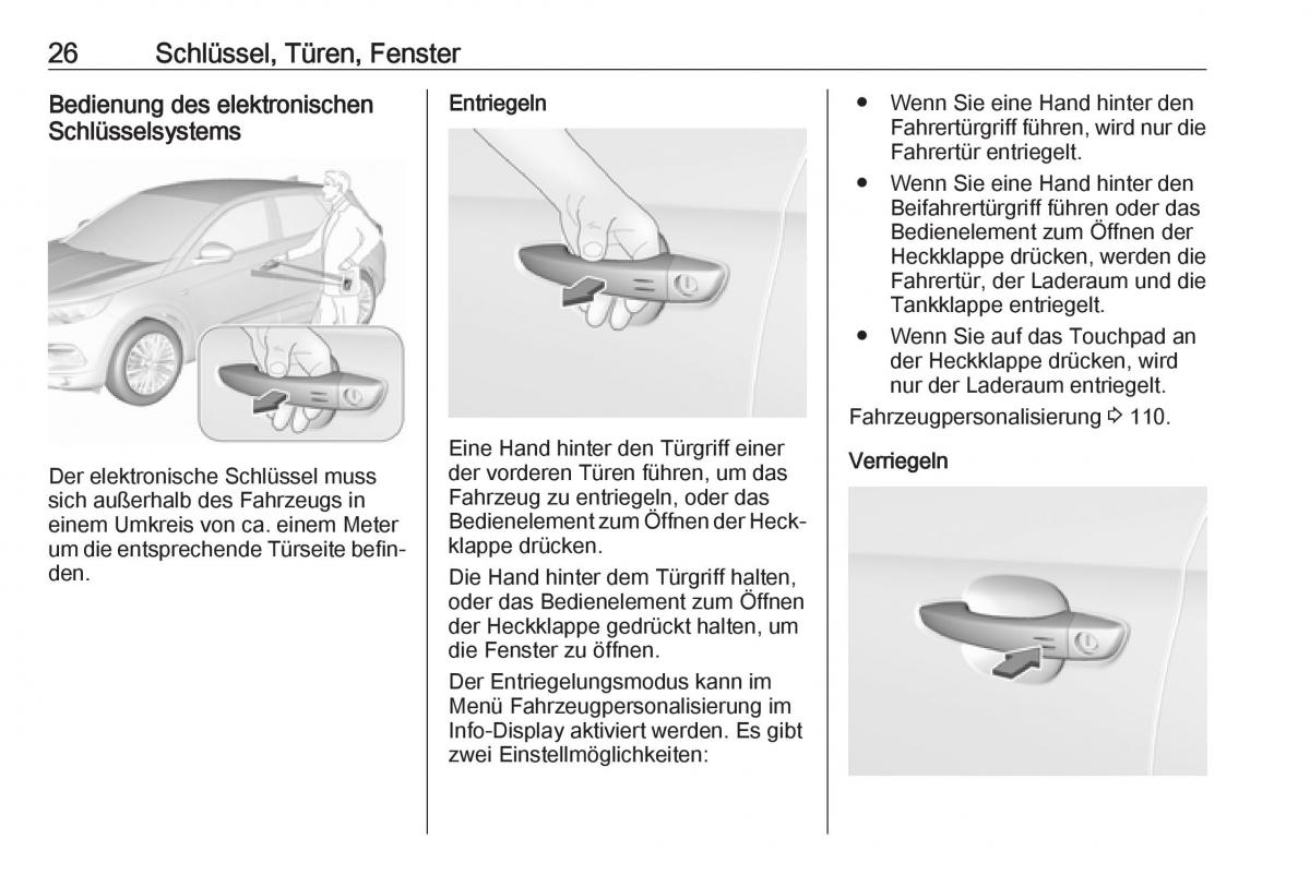 Opel Grandland X Handbuch / page 28