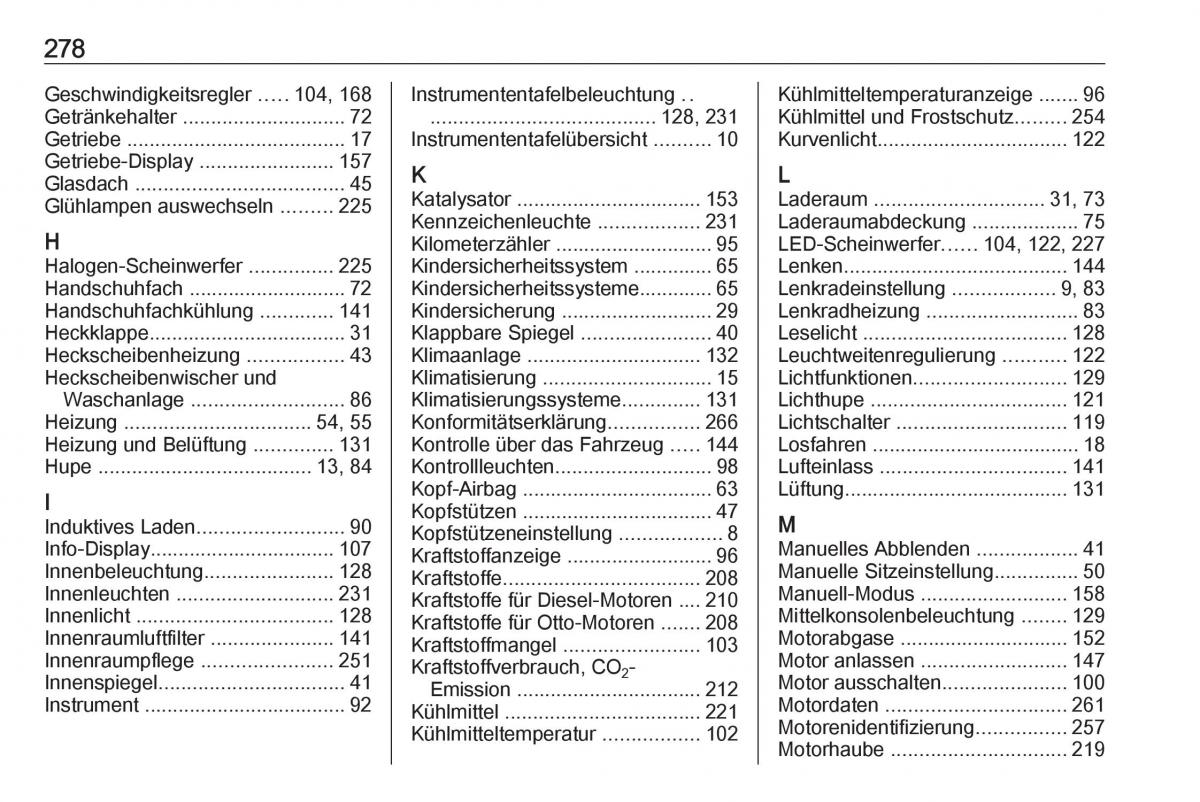 Opel Grandland X Handbuch / page 280