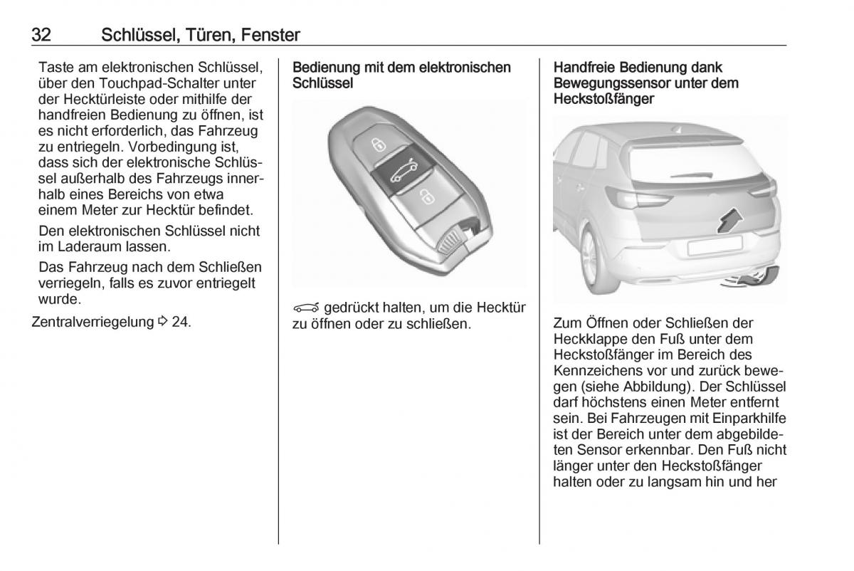 Opel Grandland X Handbuch / page 34