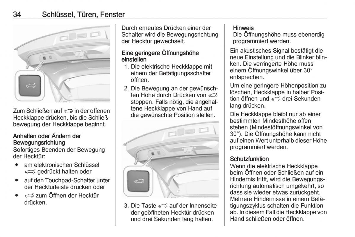 Opel Grandland X Handbuch / page 36