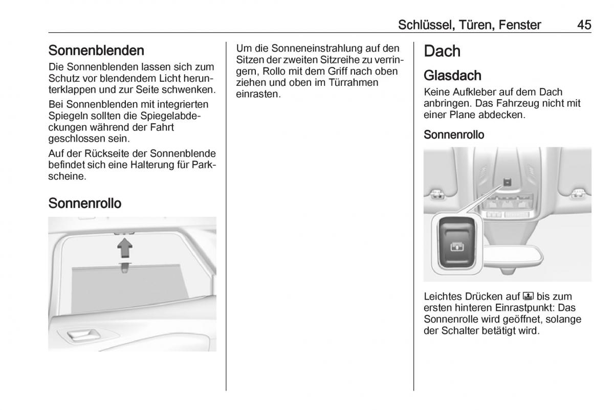 Opel Grandland X Handbuch / page 47