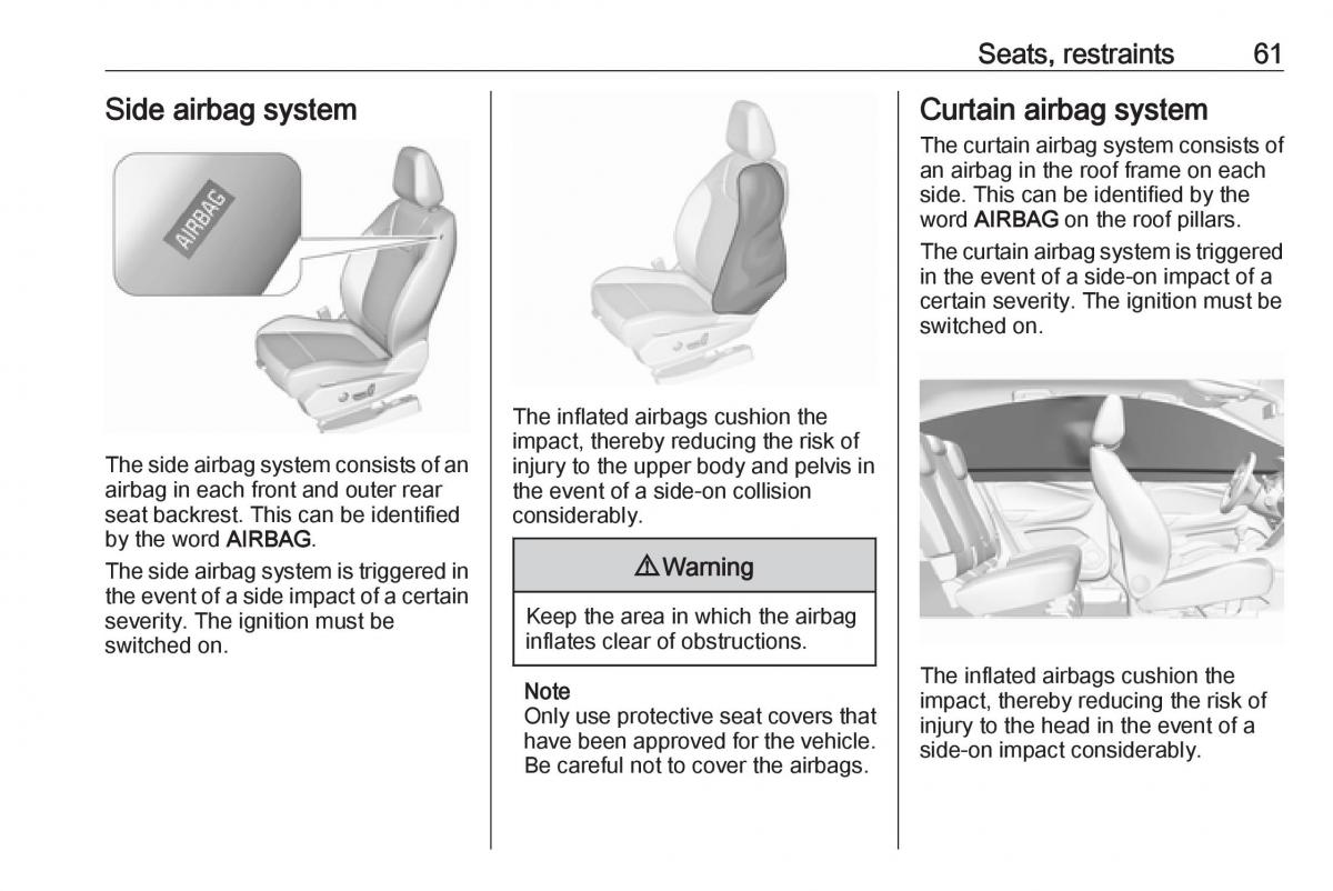 Opel Grandland X owners manual / page 63