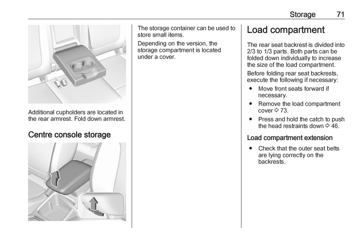 Opel Grandland X owners manual / page 73