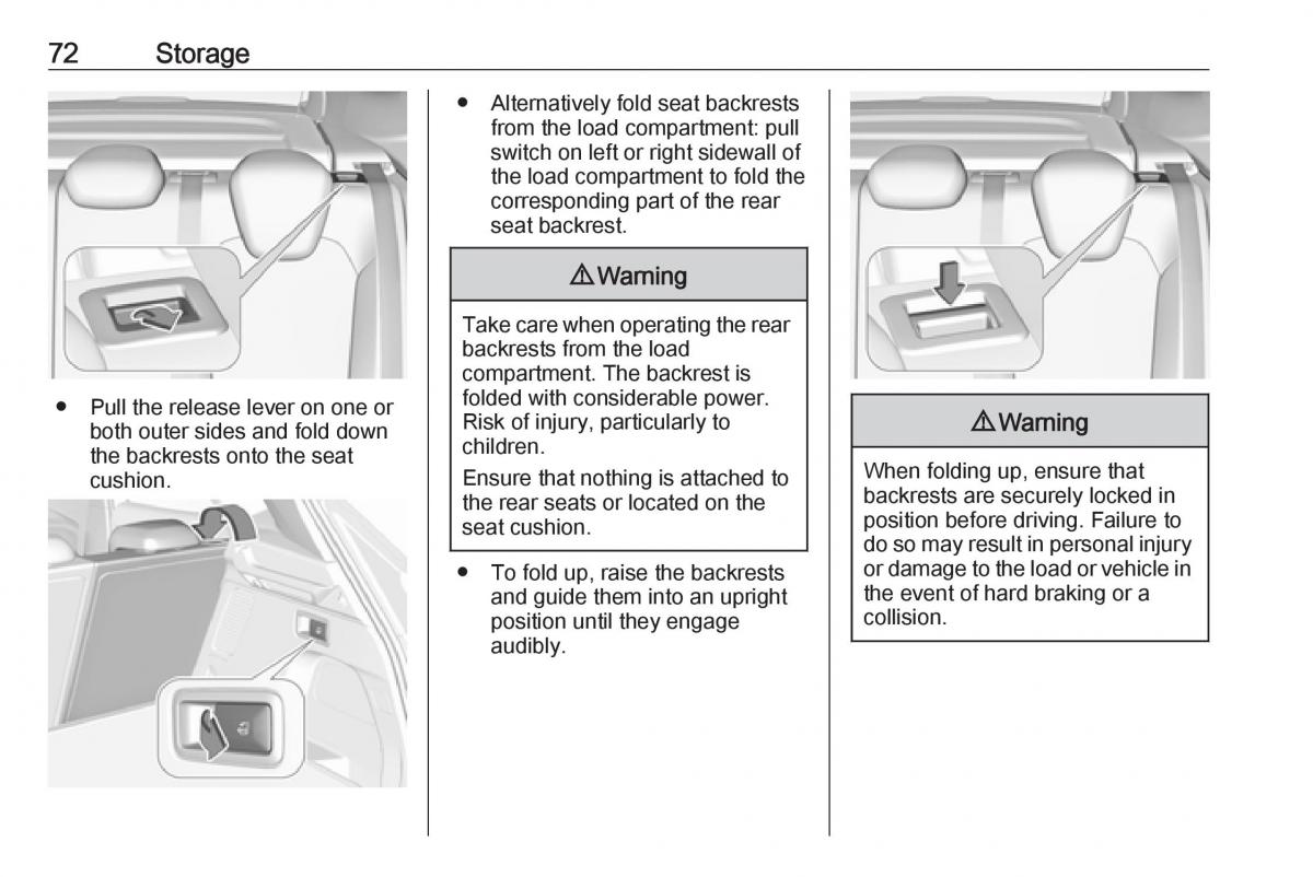 Opel Grandland X owners manual / page 74