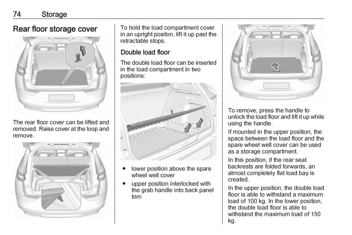 Opel Grandland X owners manual / page 76