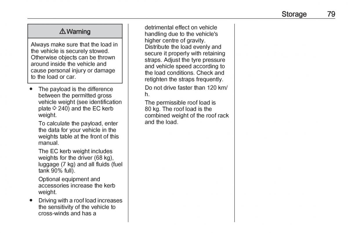 Opel Grandland X owners manual / page 81