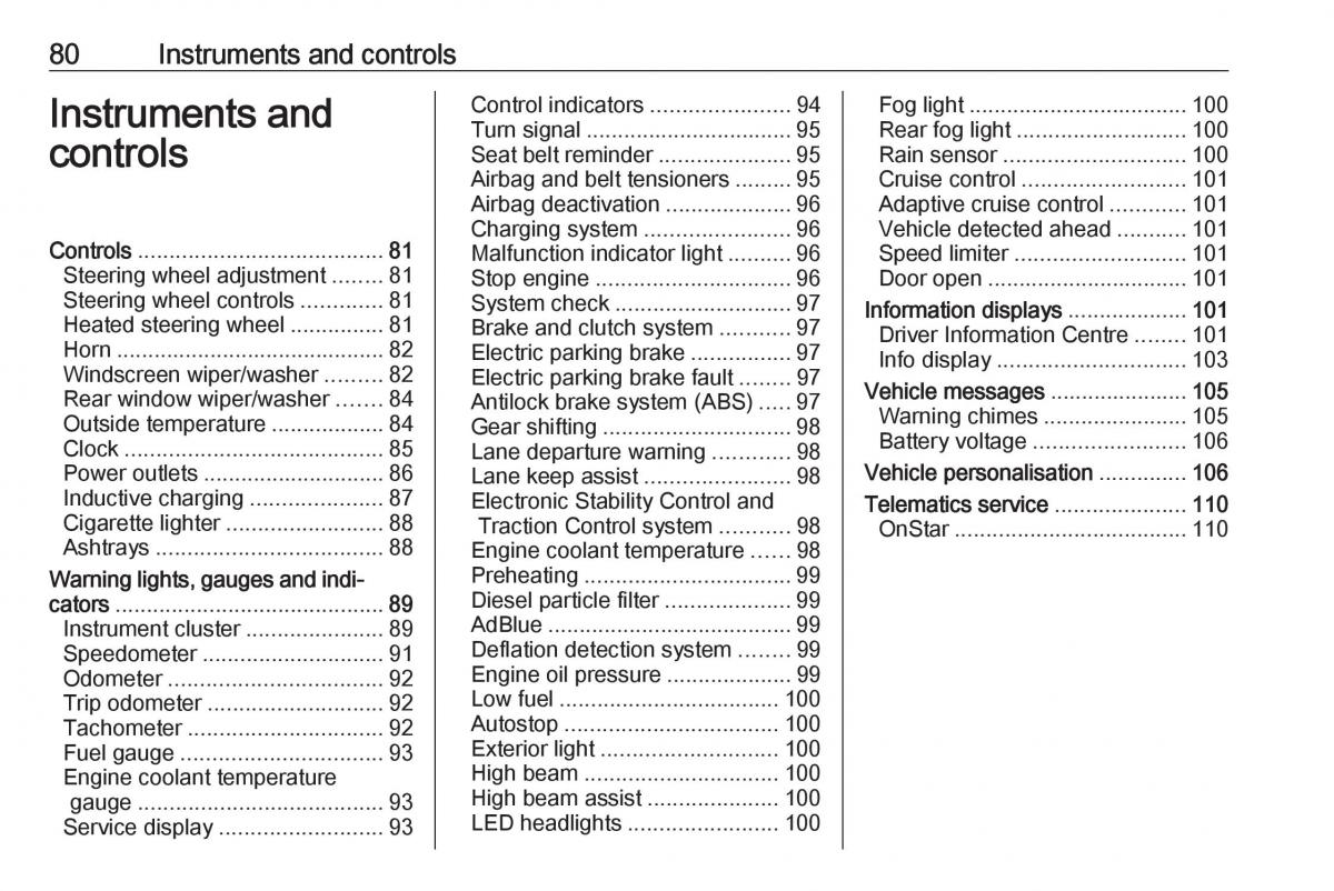 Opel Grandland X owners manual / page 82