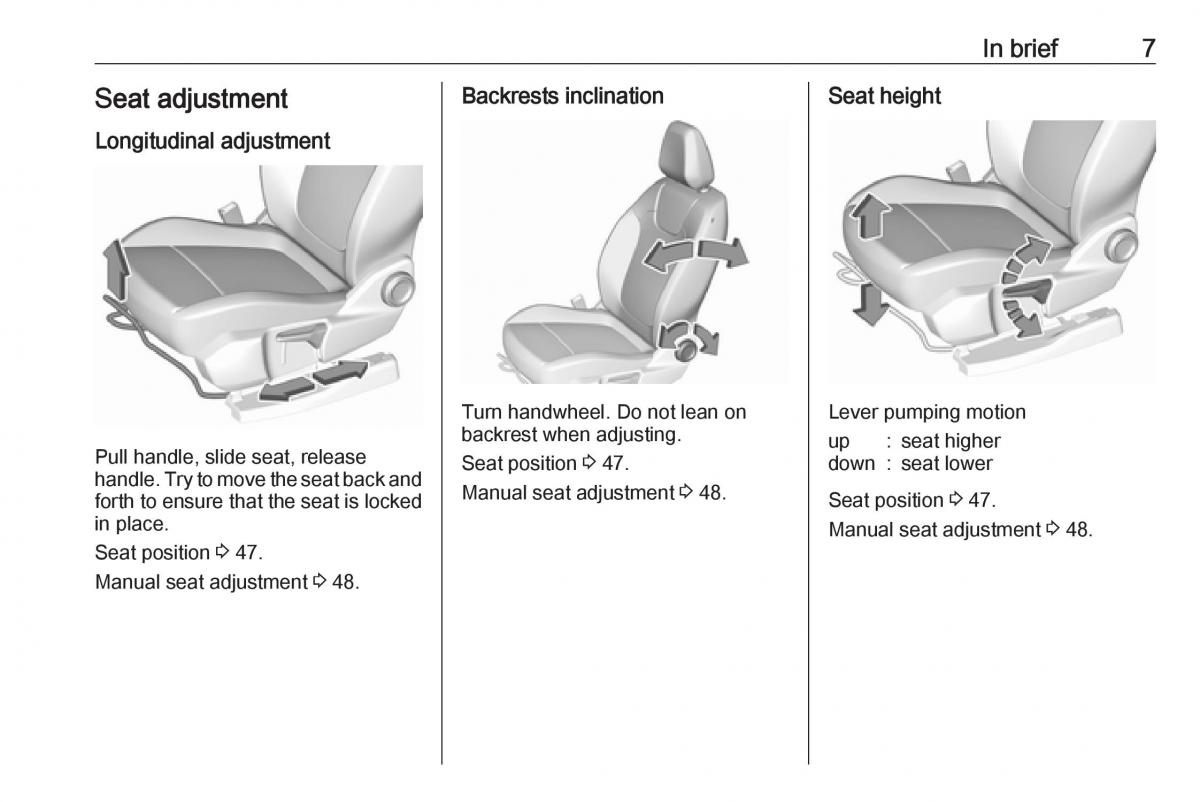 Opel Grandland X owners manual / page 9