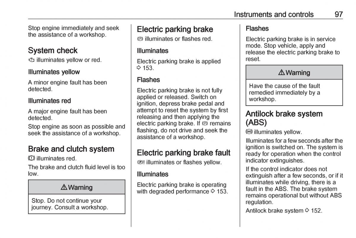 Opel Grandland X owners manual / page 99