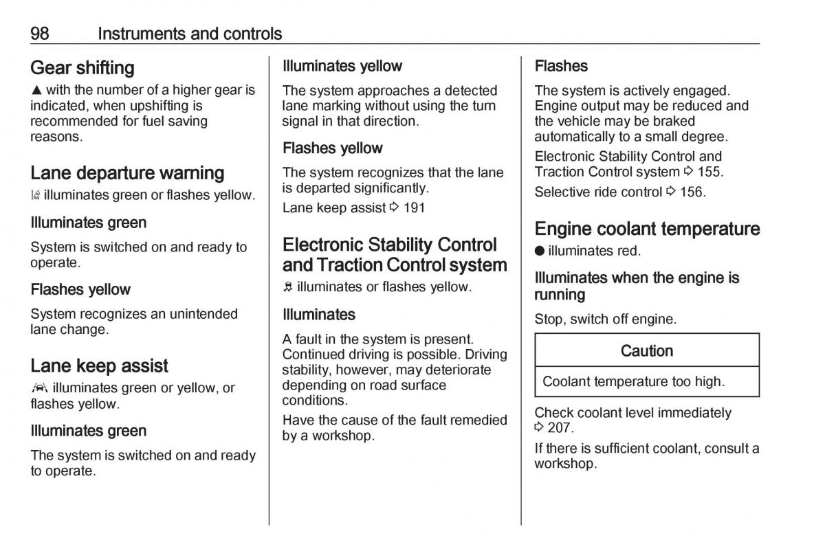 Opel Grandland X owners manual / page 100