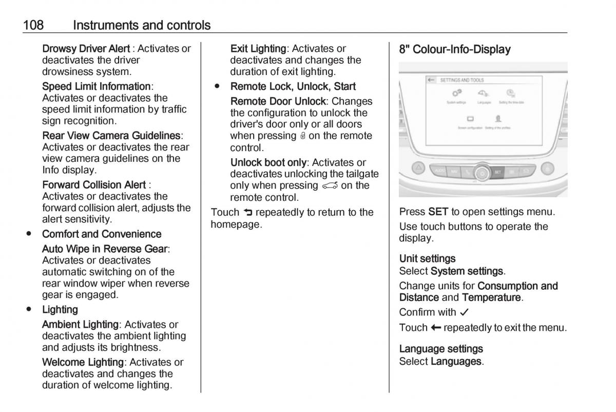 Opel Grandland X owners manual / page 110