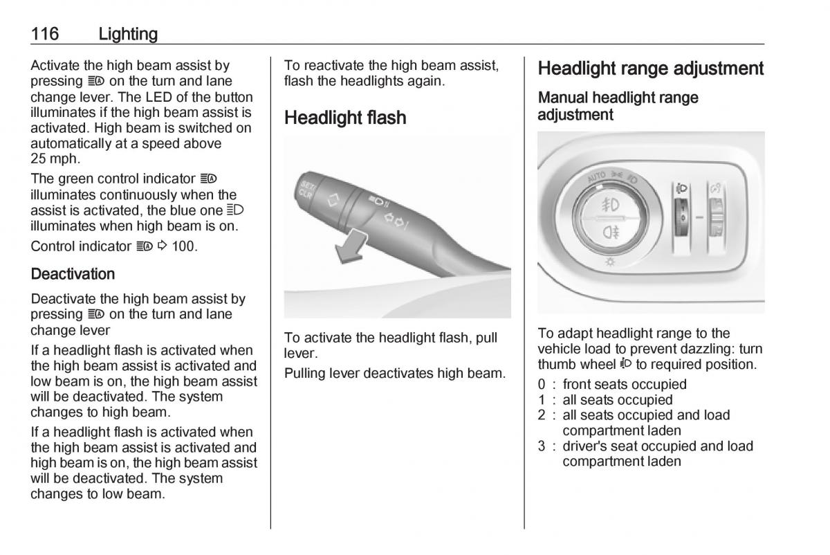 Opel Grandland X owners manual / page 118