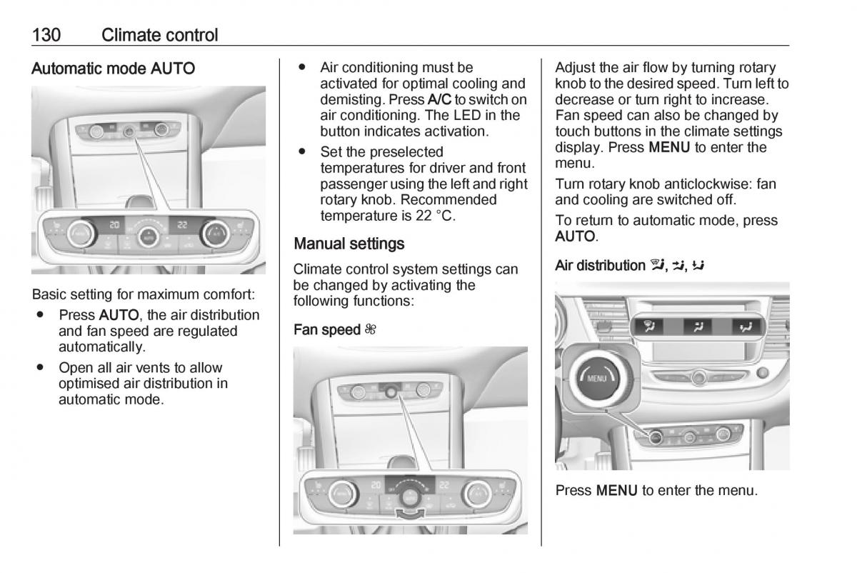 Opel Grandland X owners manual / page 132