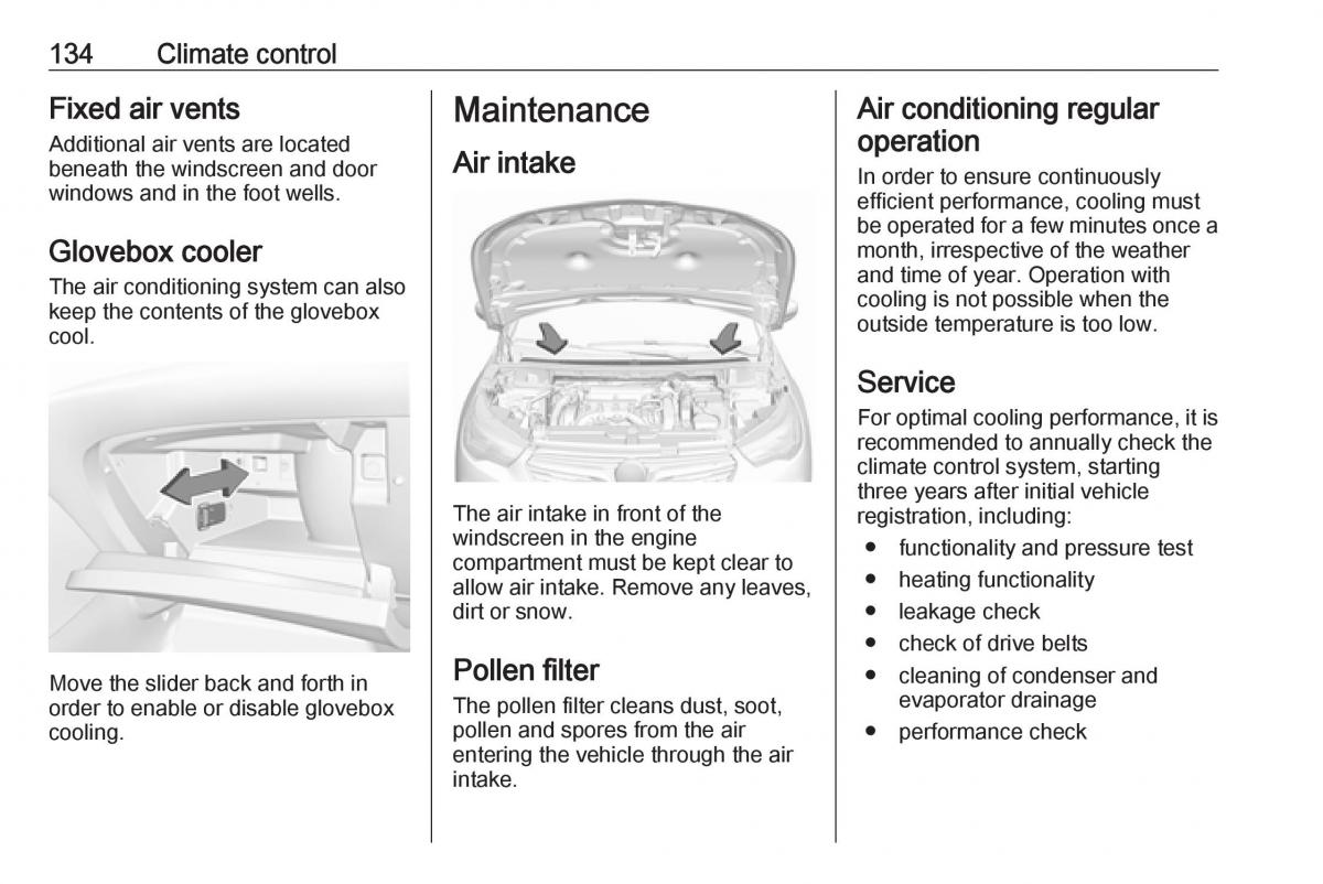 Opel Grandland X owners manual / page 136