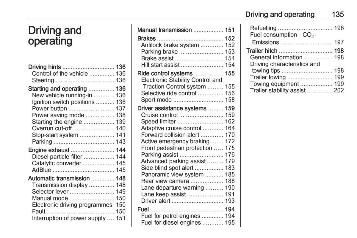 Opel Grandland X owners manual / page 137