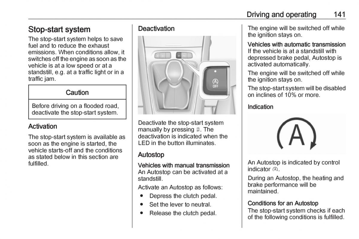 Opel Grandland X owners manual / page 143