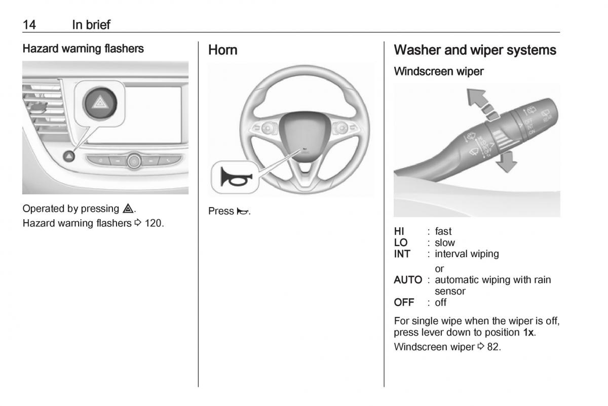 Opel Grandland X owners manual / page 16