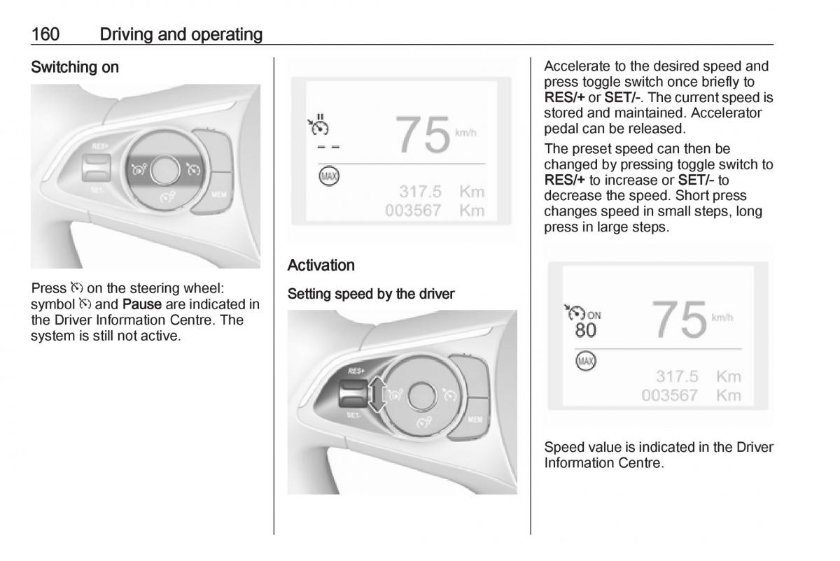 Opel Grandland X owners manual / page 162