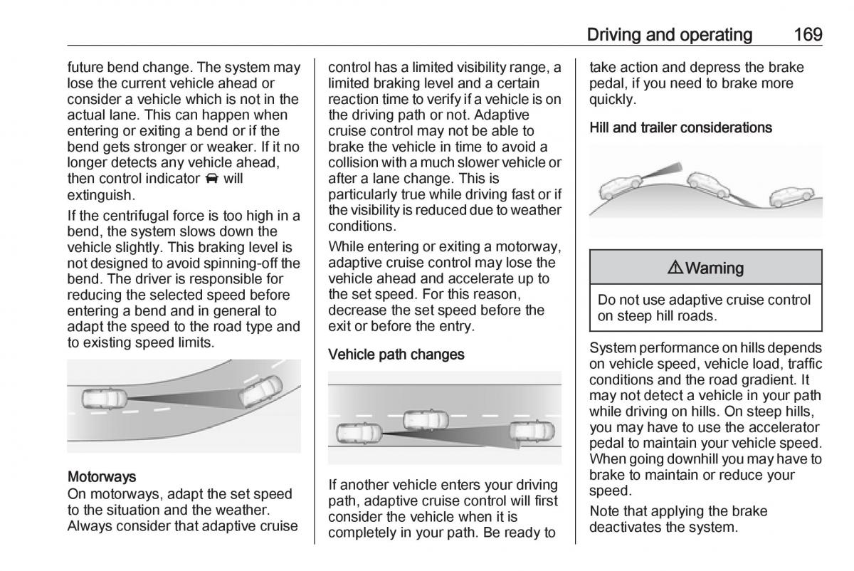 Opel Grandland X owners manual / page 171