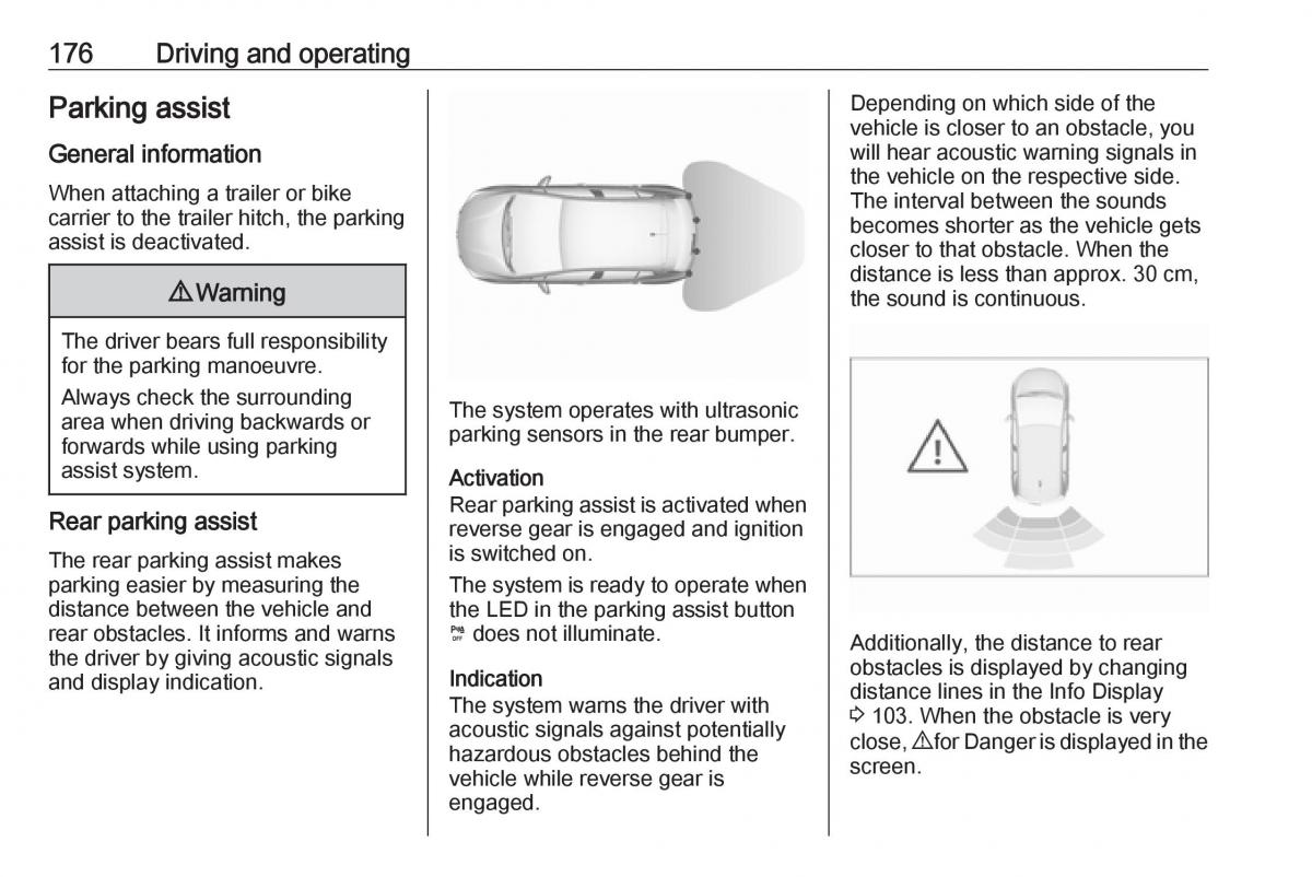 Opel Grandland X owners manual / page 178